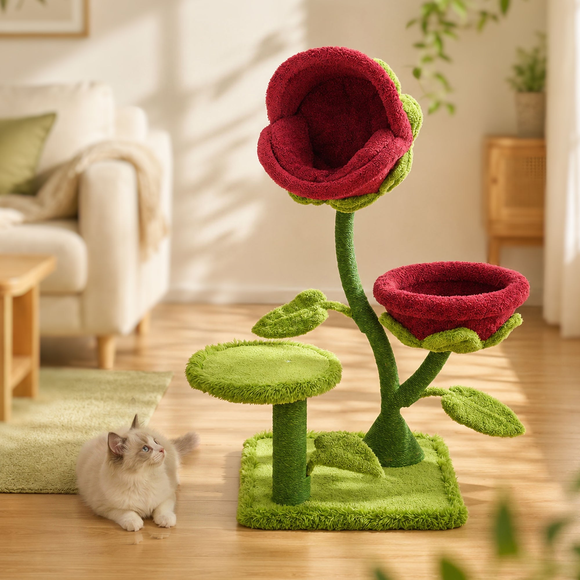 50.8'' Carnivorous Blossom Cat Tree Max