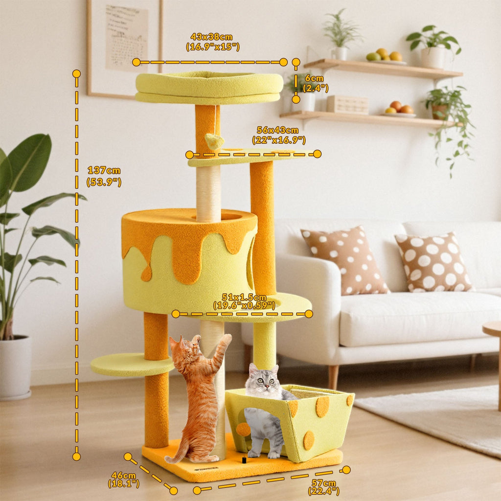 Transformable Cheese Cat Tree