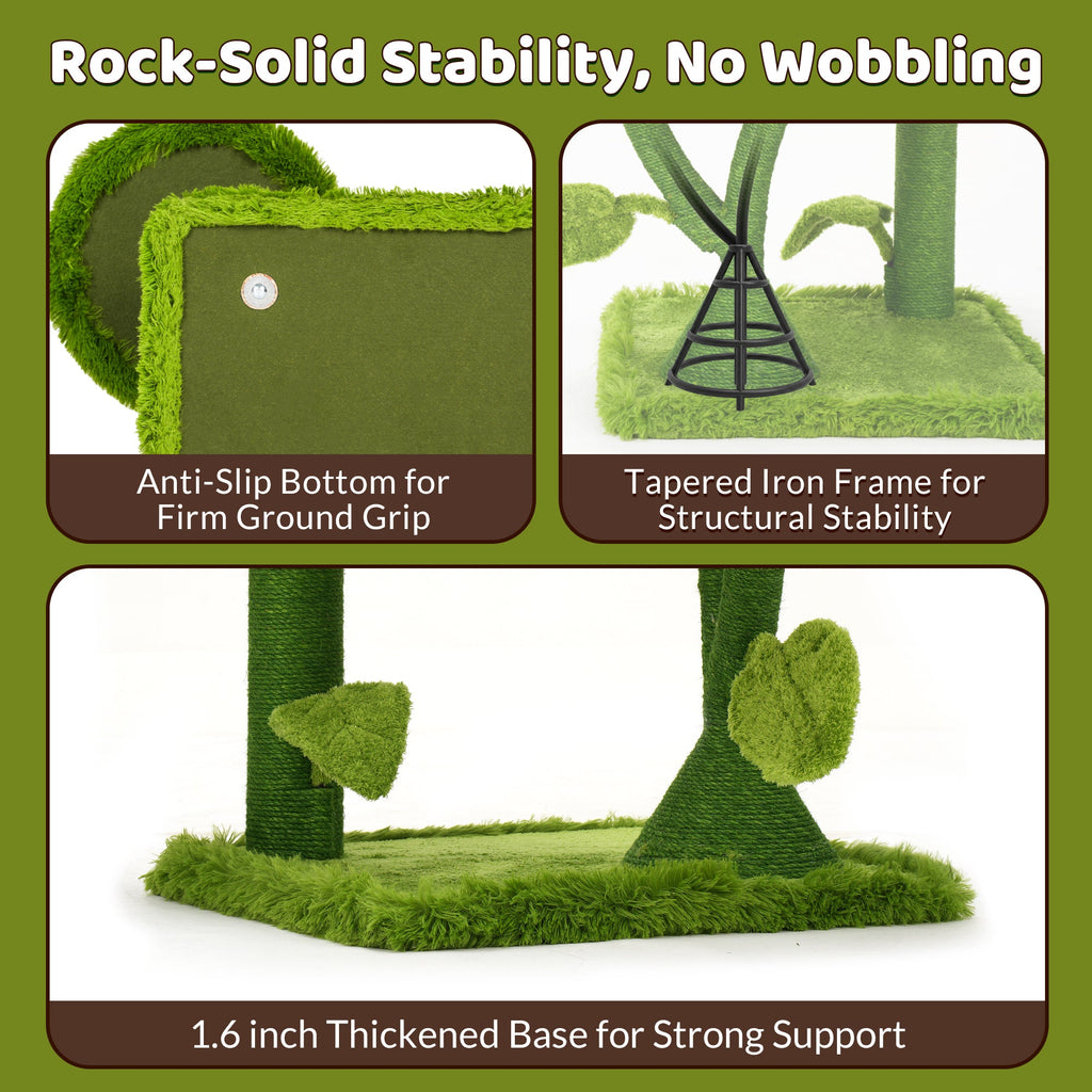 50.8'' Carnivorous Blossom Cat Tree Max