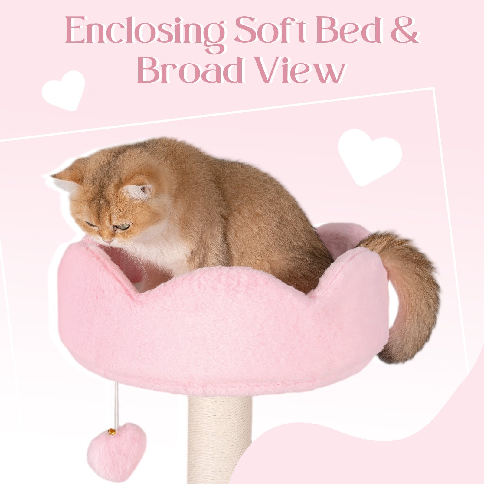 Lovely Heart Cat Tree