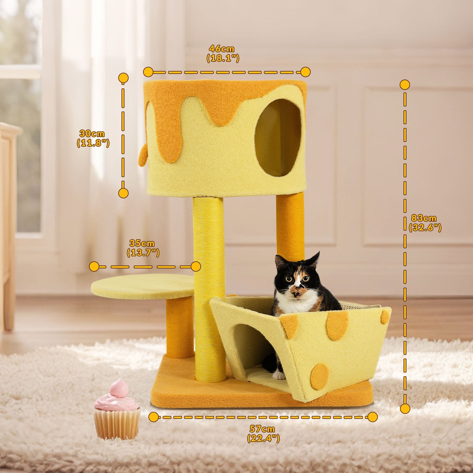 Transformable Cheese Cat Tree