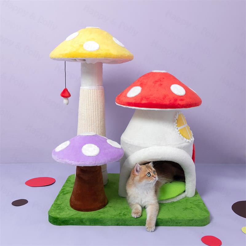 Magic Mushroom Cat Tree